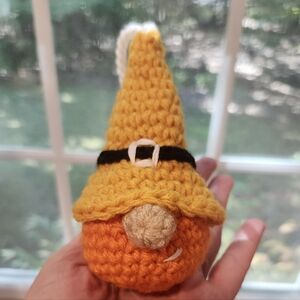 Handmade Crochet Gnome Ornament
